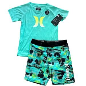 HURLEY BOYS Rash Guard Swim Set 5 NWT